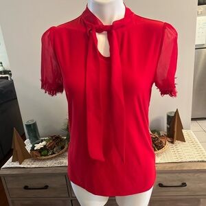 NWOT atelier 29 red holiday shirt